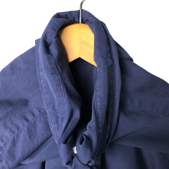 Ralph Lauren Classic Fit short sleeve button down shirt, men's size XL cotton Navy blue Vintage Second Hand