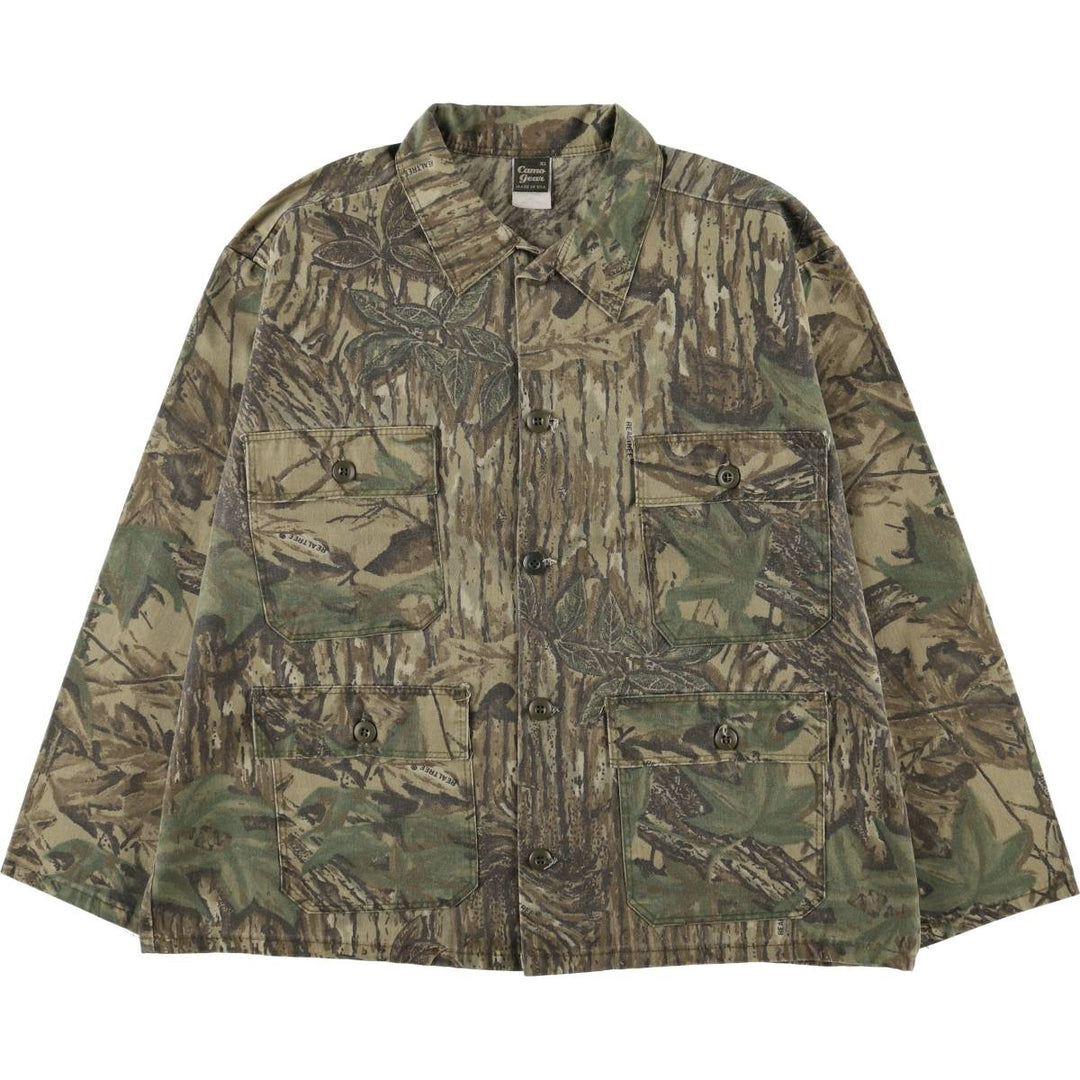 Vintage 90'S Camogear Realtree Camo Poly/Cotton Jacket, Made in USA, Men's Size XL others Khaki type Vintage Second Hand