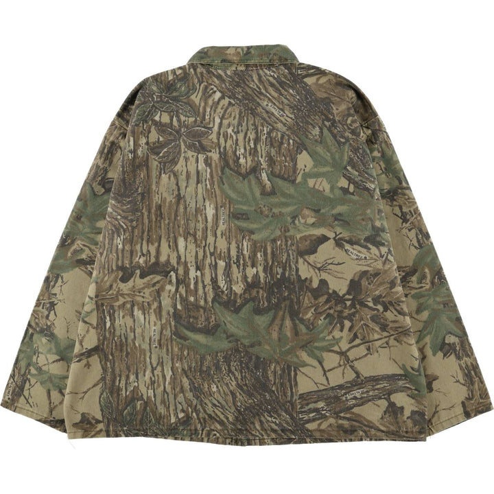 Vintage 90'S Camogear Realtree Camo Poly/Cotton Jacket, Made in USA, Men's Size XL others Khaki type Vintage Second Hand