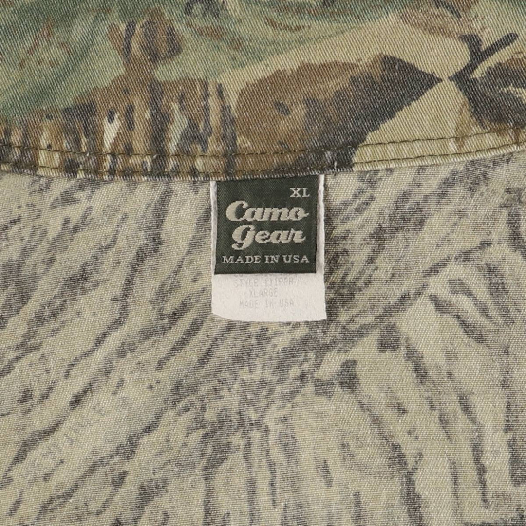 Vintage 90'S Camogear Realtree Camo Poly/Cotton Jacket, Made in USA, Men's Size XL others Khaki type Vintage Second Hand
