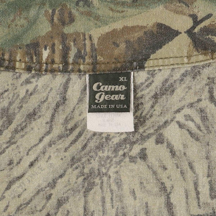 Vintage 90'S Camogear Realtree Camo Poly/Cotton Jacket, Made in USA, Men's Size XL others Khaki type Vintage Second Hand