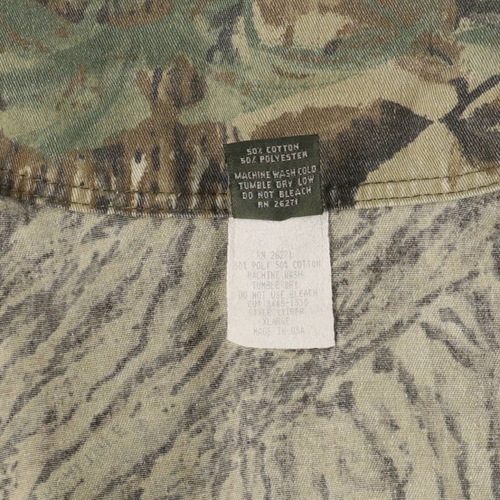 Vintage 90'S Camogear Realtree Camo Poly/Cotton Jacket, Made in USA, Men's Size XL others Khaki type Vintage Second Hand