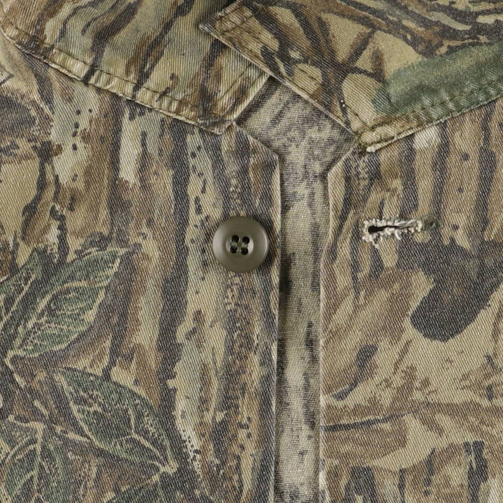 Vintage 90'S Camogear Realtree Camo Poly/Cotton Jacket, Made in USA, Men's Size XL others Khaki type Vintage Second Hand