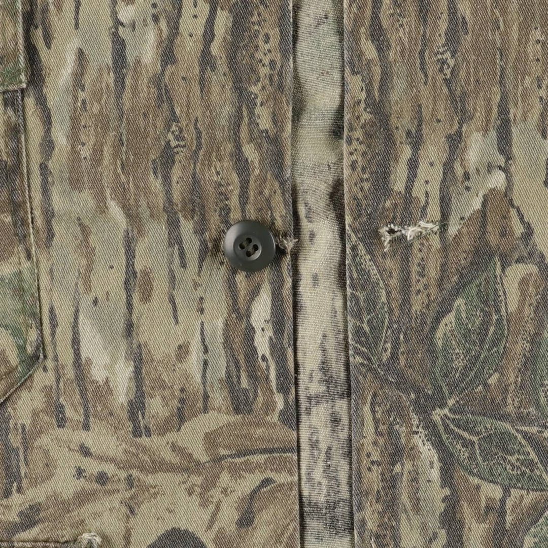 Vintage 90'S Camogear Realtree Camo Poly/Cotton Jacket, Made in USA, Men's Size XL others Khaki type Vintage Second Hand