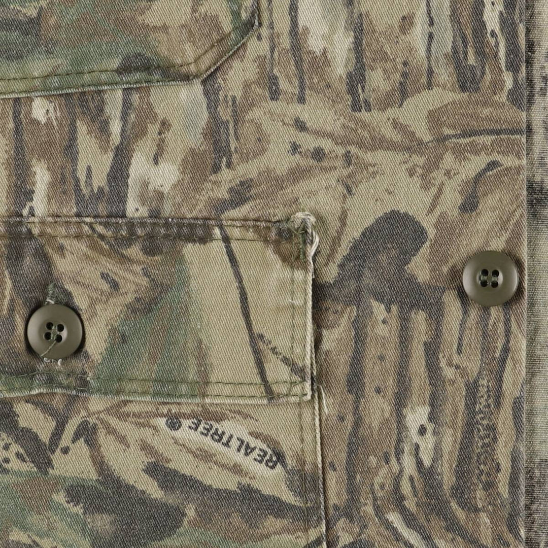 Vintage 90'S Camogear Realtree Camo Poly/Cotton Jacket, Made in USA, Men's Size XL others Khaki type Vintage Second Hand