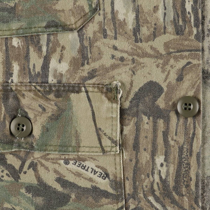 Vintage 90'S Camogear Realtree Camo Poly/Cotton Jacket, Made in USA, Men's Size XL others Khaki type Vintage Second Hand