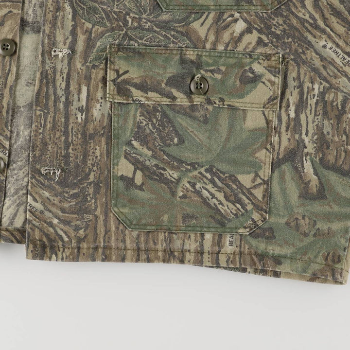 Vintage 90'S Camogear Realtree Camo Poly/Cotton Jacket, Made in USA, Men's Size XL others Khaki type Vintage Second Hand
