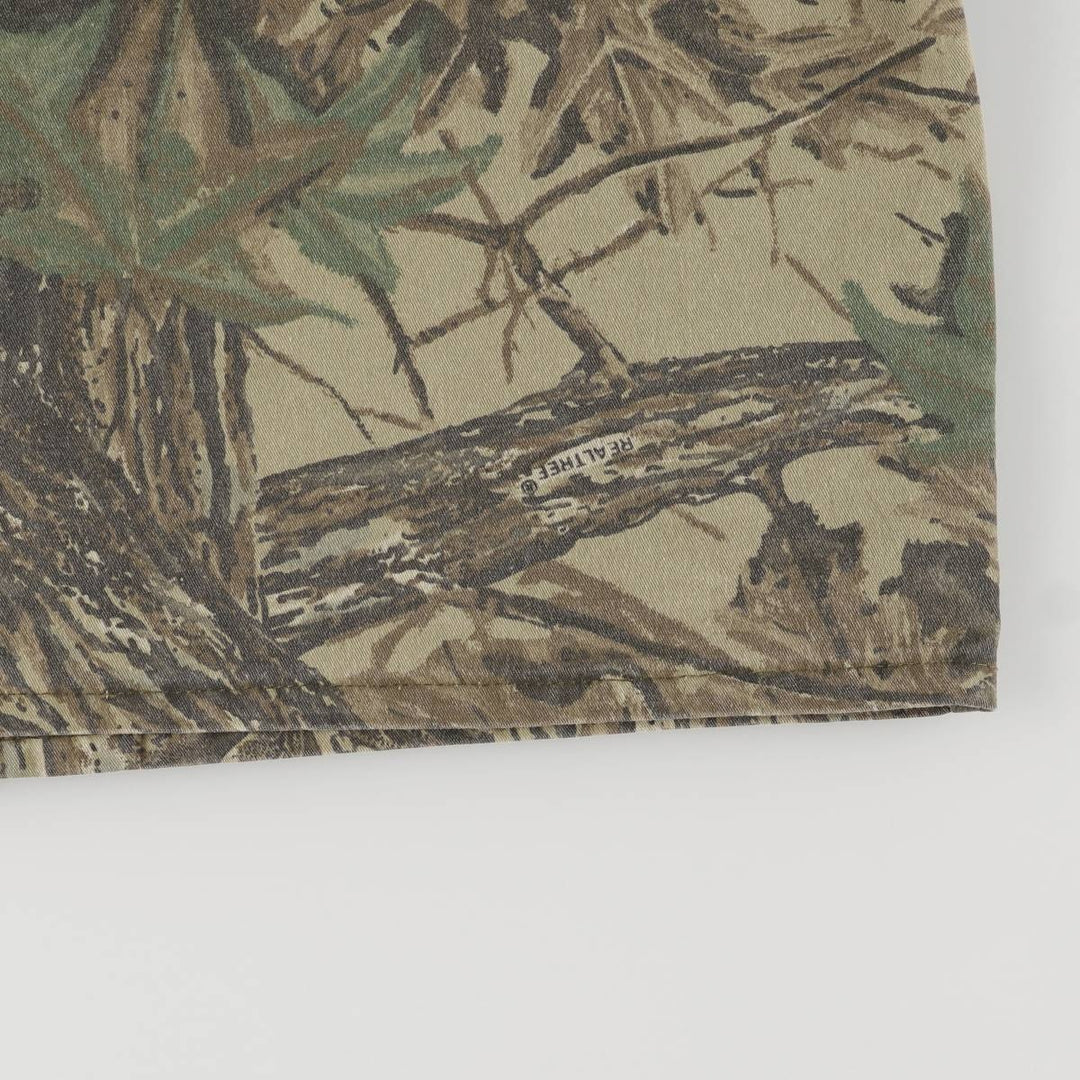 Vintage 90'S Camogear Realtree Camo Poly/Cotton Jacket, Made in USA, Men's Size XL others Khaki type Vintage Second Hand