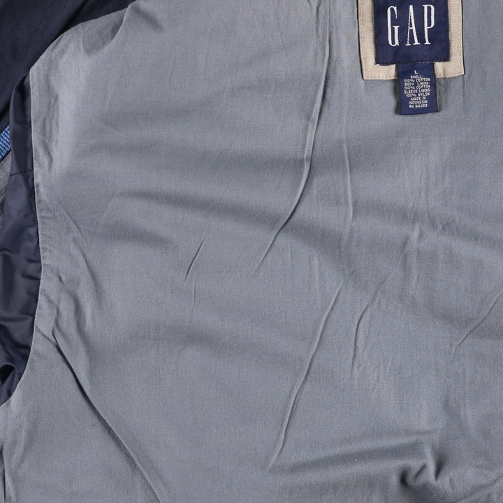 90'S GAP Old Gap Swing Top Sports Jacket, Men's Size L, Vintage cotton navy blue type Vintage Second Hand