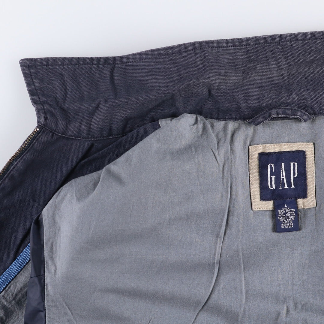 90'S GAP Old Gap Swing Top Sports Jacket, Men's Size L, Vintage cotton navy blue type Vintage Second Hand