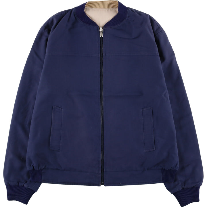 Vintage Lentros reversible blouson, men's size L unclear navy blue type Vintage Second Hand