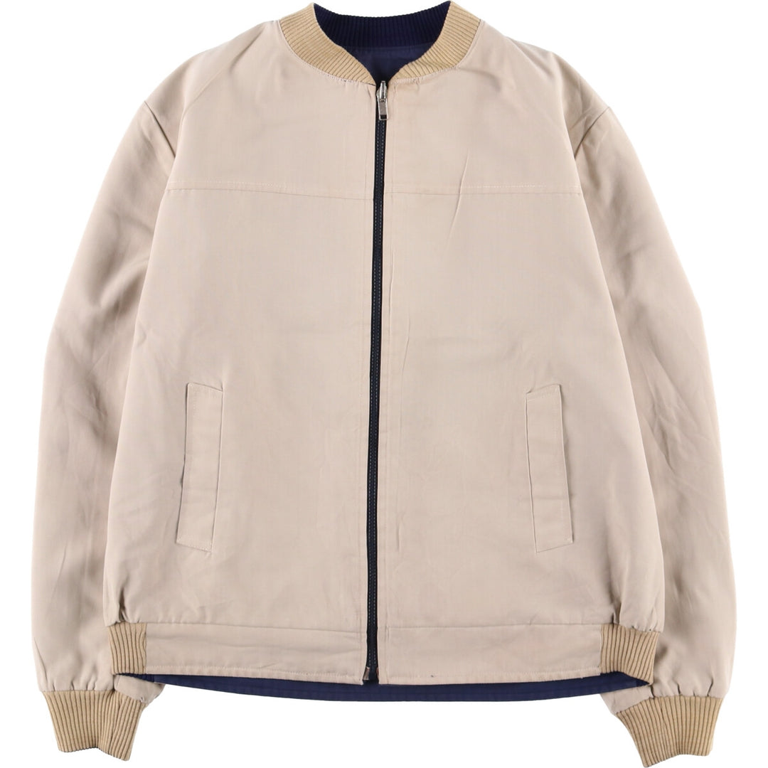 Vintage Lentros reversible blouson, men's size L unclear navy blue type Vintage Second Hand