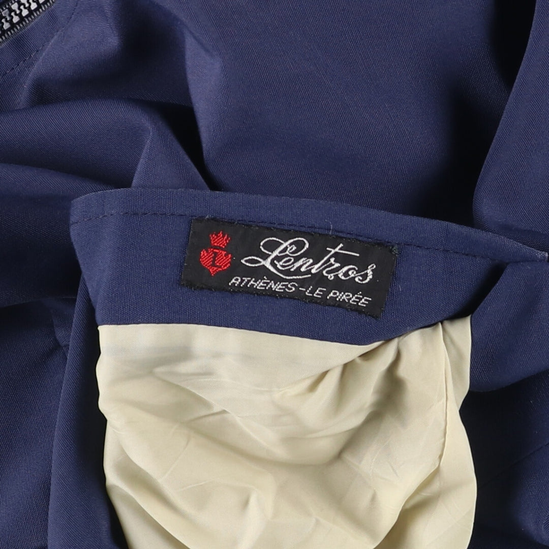 Vintage Lentros reversible blouson, men's size L unclear navy blue type Vintage Second Hand