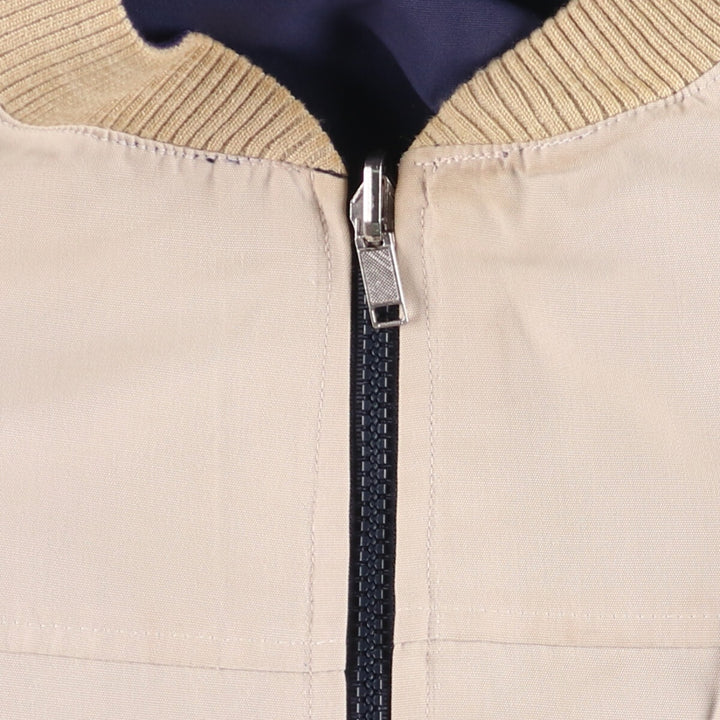 Vintage Lentros reversible blouson, men's size L unclear navy blue type Vintage Second Hand