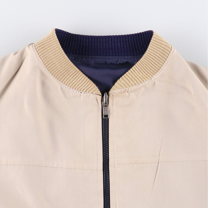 Vintage Lentros reversible blouson, men's size L unclear navy blue type Vintage Second Hand