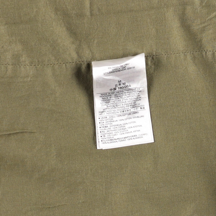 GAP Hooded Military Jacket, Men's Size M cotton Khaki type Vintage Second Hand