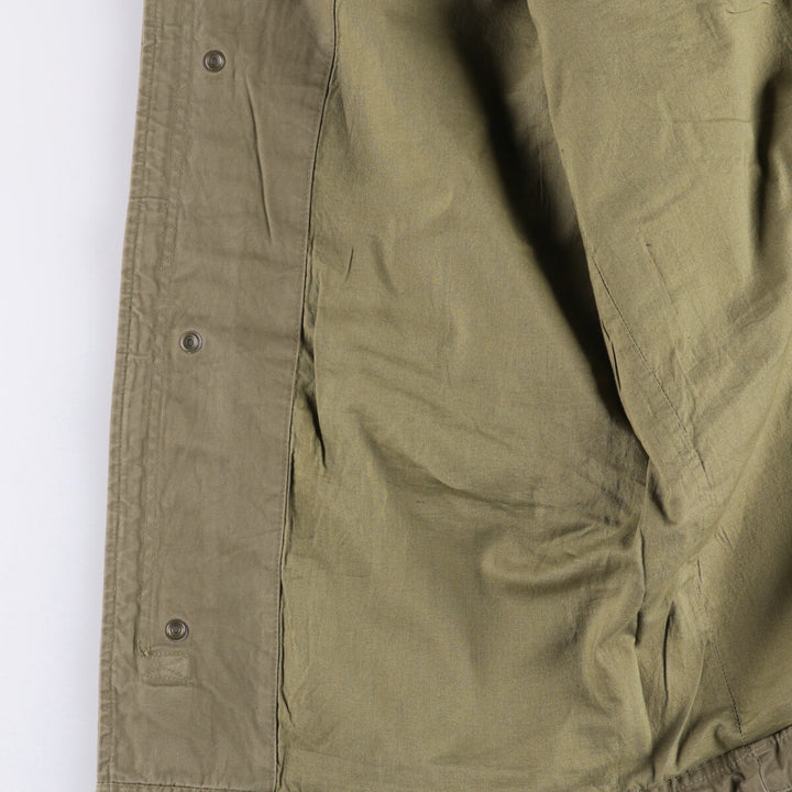 GAP Hooded Military Jacket, Men's Size M cotton Khaki type Vintage Second Hand