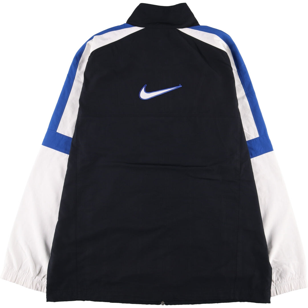 2000'S Nike Back Logo Windbreaker, Men's Size L polyester black type Vintage Second Hand