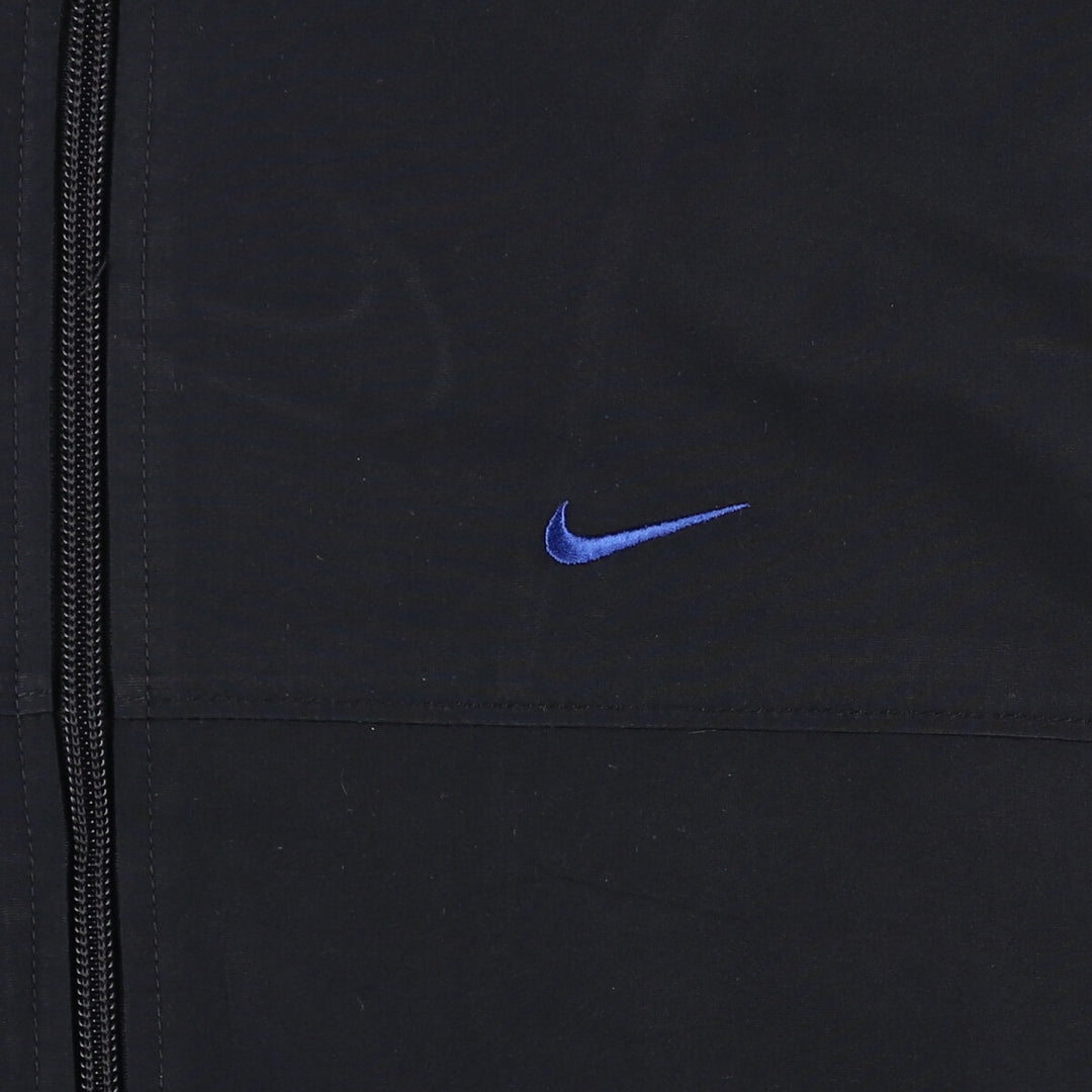 2000'S Nike Back Logo Windbreaker, Men's Size L polyester black type Vintage Second Hand
