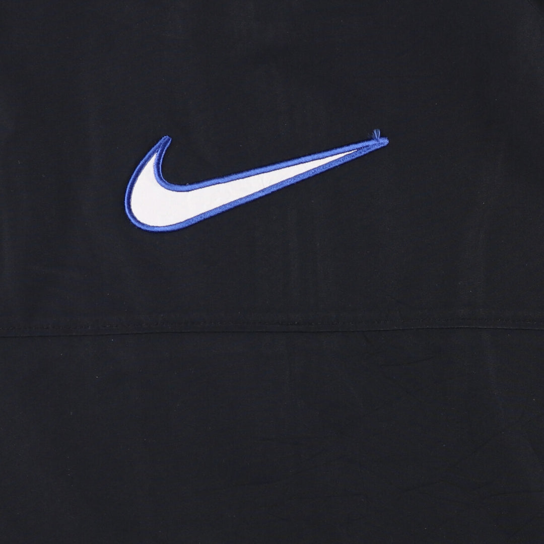 2000'S Nike Back Logo Windbreaker, Men's Size L polyester black type Vintage Second Hand