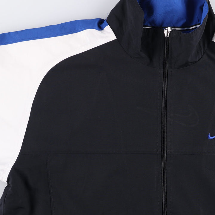 2000'S Nike Back Logo Windbreaker, Men's Size L polyester black type Vintage Second Hand