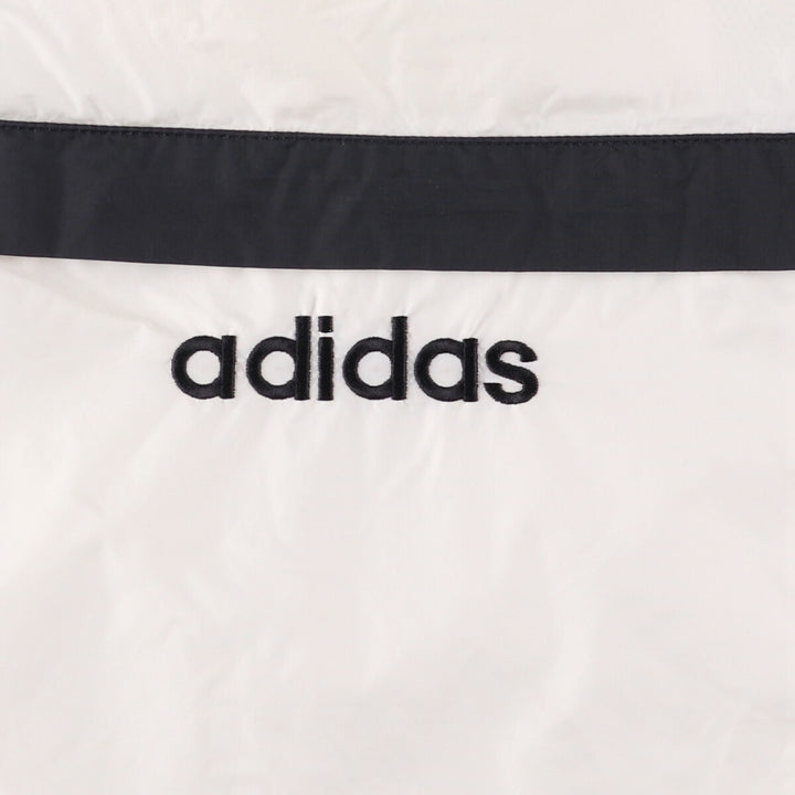 00'S Adidas nylon hoodie, men's XL size Nylon white type Vintage Second Hand
