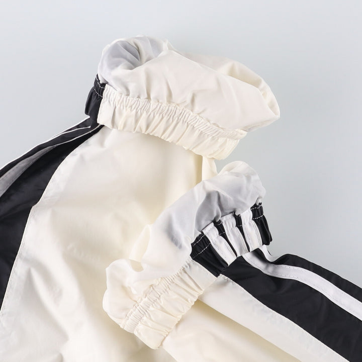 00'S Adidas nylon hoodie, men's XL size Nylon white type Vintage Second Hand