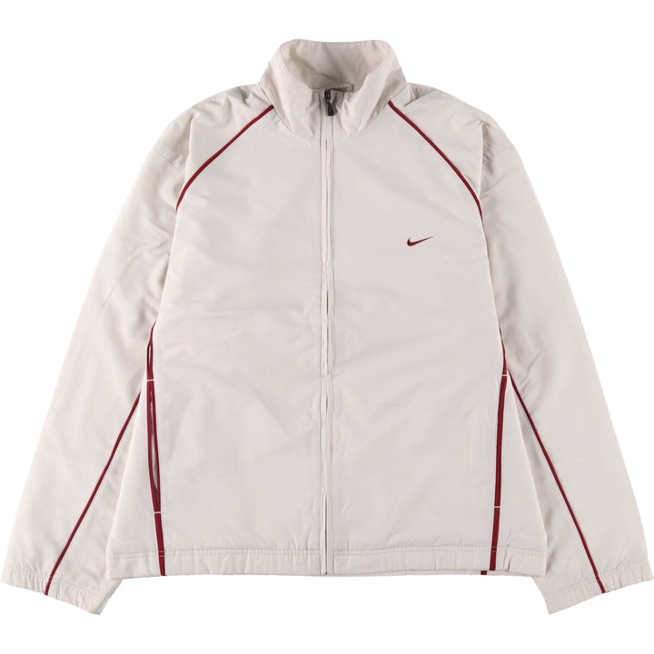 90s-00'S Vintage Nike Windbreaker, Men's Size L polyester ivory Vintage Second Hand