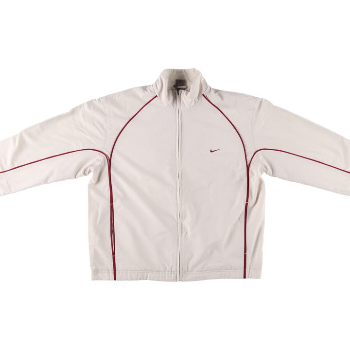 90s-00'S Vintage Nike Windbreaker, Men's Size L polyester ivory Vintage Second Hand