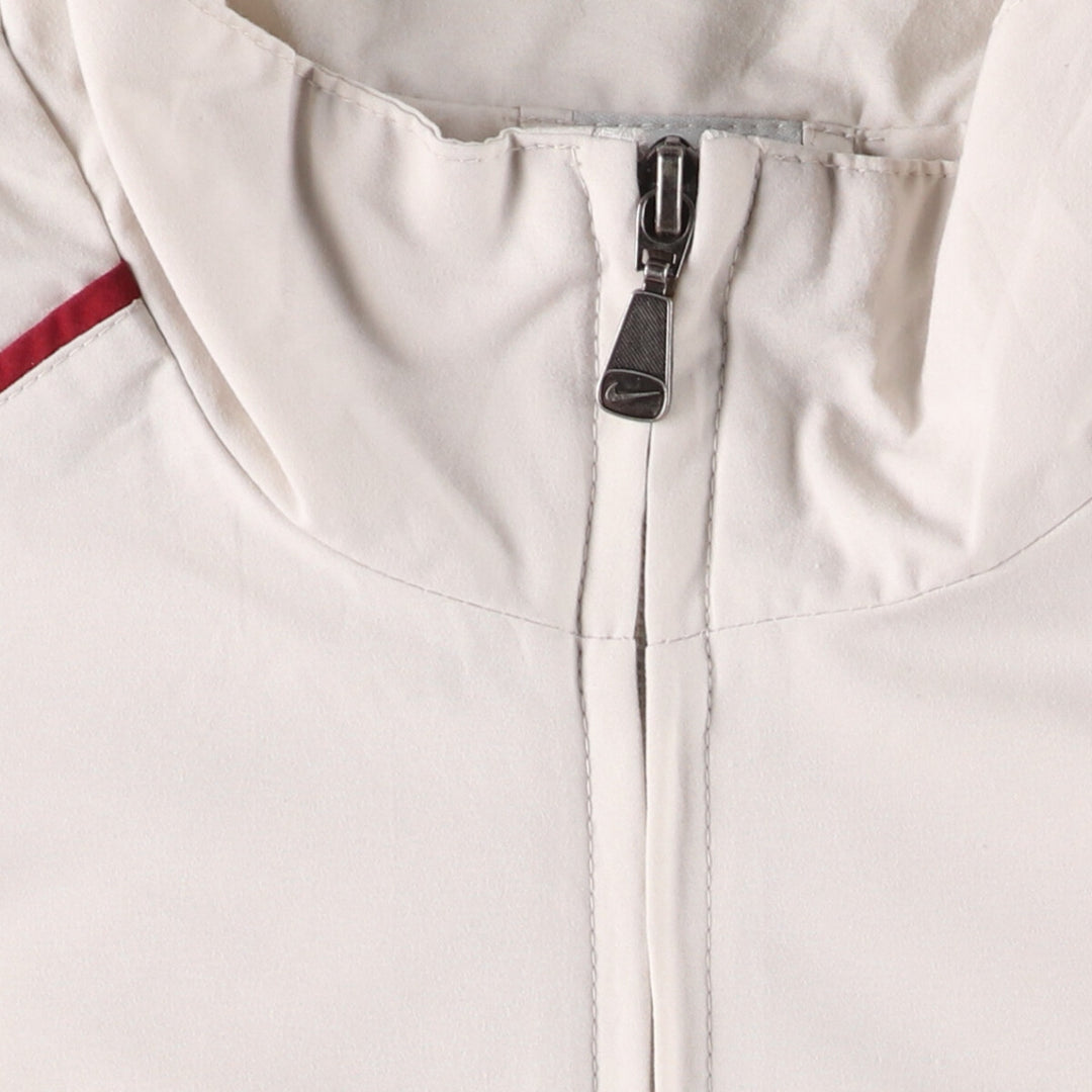 90s-00'S Vintage Nike Windbreaker, Men's Size L polyester ivory Vintage Second Hand