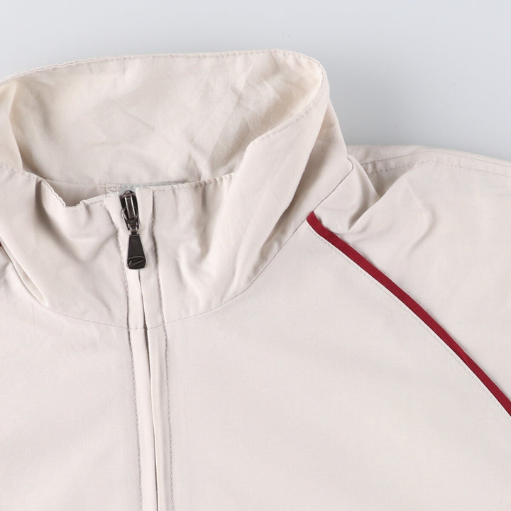90s-00'S Vintage Nike Windbreaker, Men's Size L polyester ivory Vintage Second Hand