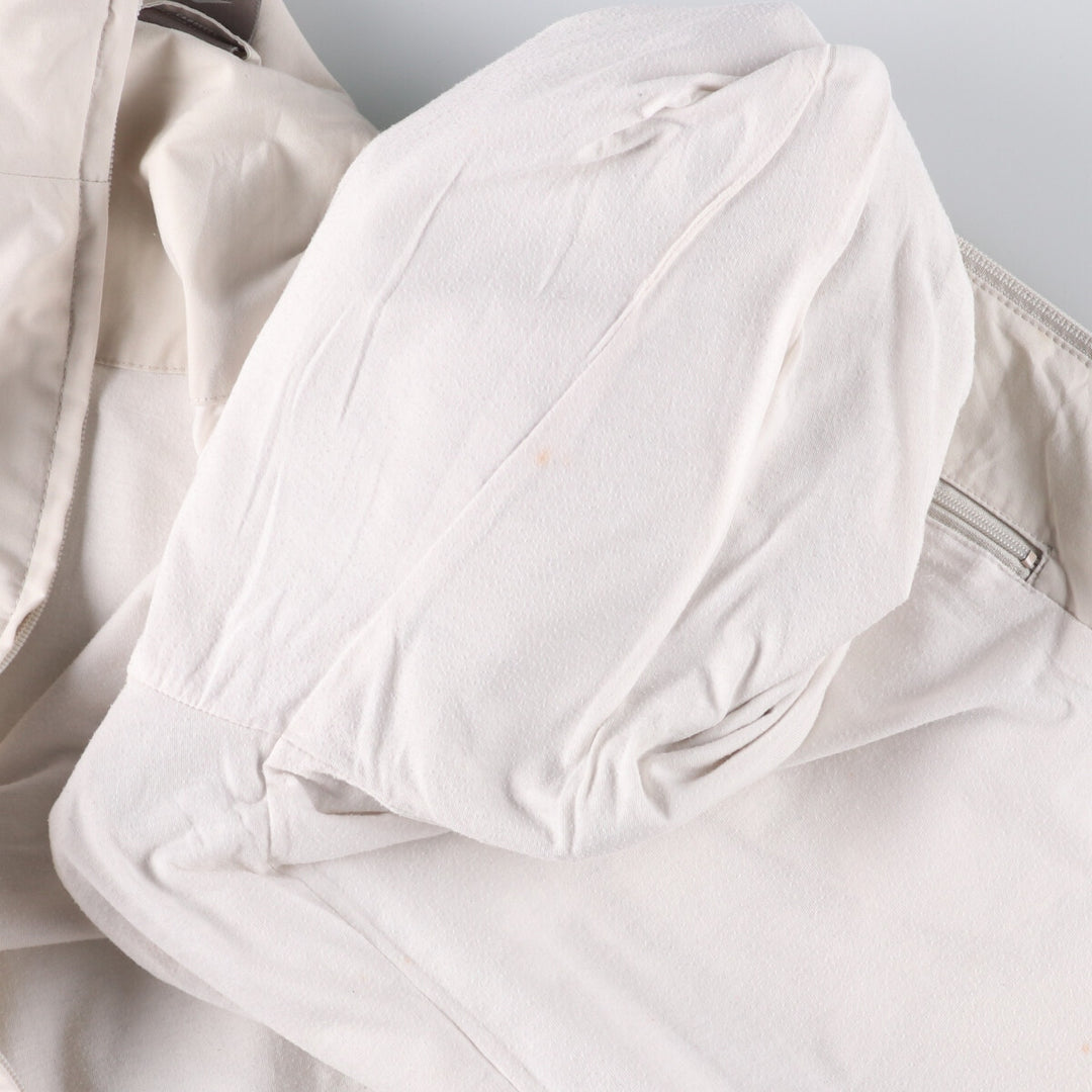 90s-00'S Vintage Nike Windbreaker, Men's Size L polyester ivory Vintage Second Hand