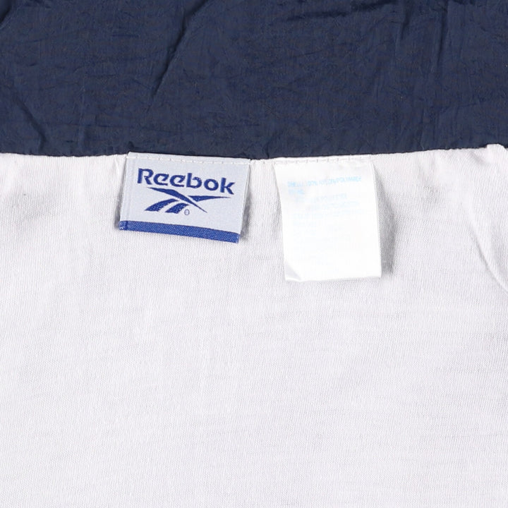2000'S Reebok nylon jacket, men's size XL Nylon navy blue type Vintage Second Hand