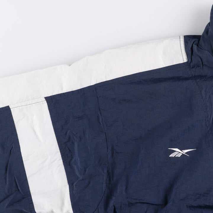 2000'S Reebok nylon jacket, men's size XL Nylon navy blue type Vintage Second Hand