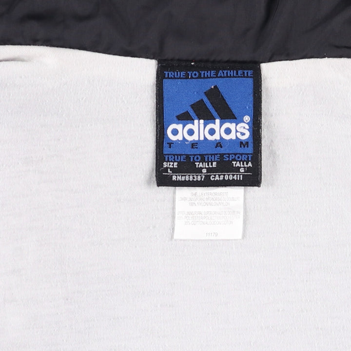 90'S Adidas Team Nylon Jacket, Men's, Size L, Vintage Nylon black type Vintage Second Hand