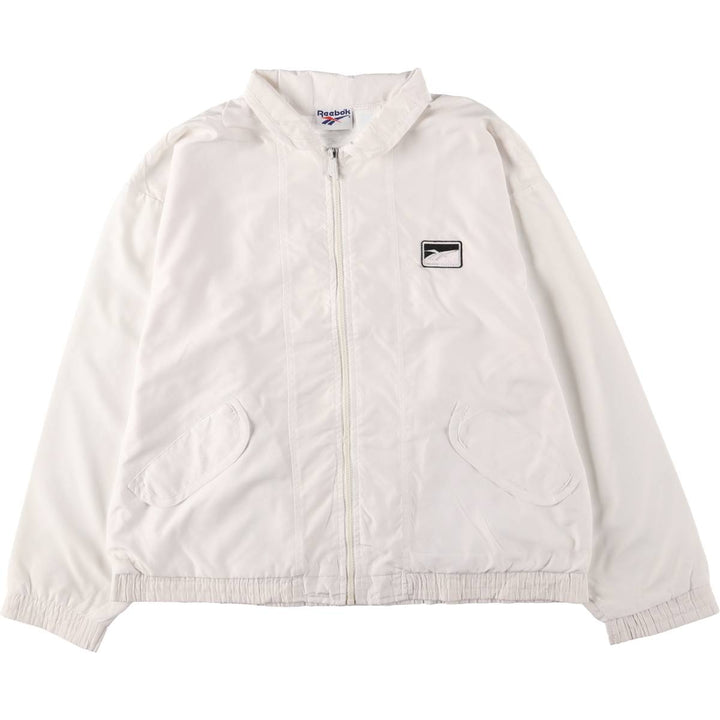 90'S Reebok Windbreaker, Men's Size L, Vintage polyester white type Vintage Second Hand