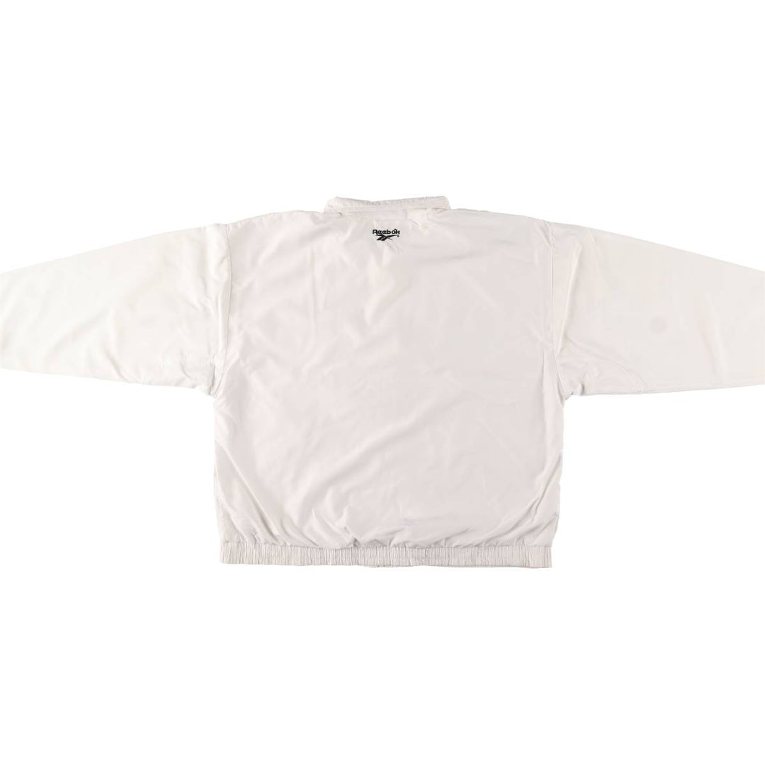 90'S Reebok Windbreaker, Men's Size L, Vintage polyester white type Vintage Second Hand