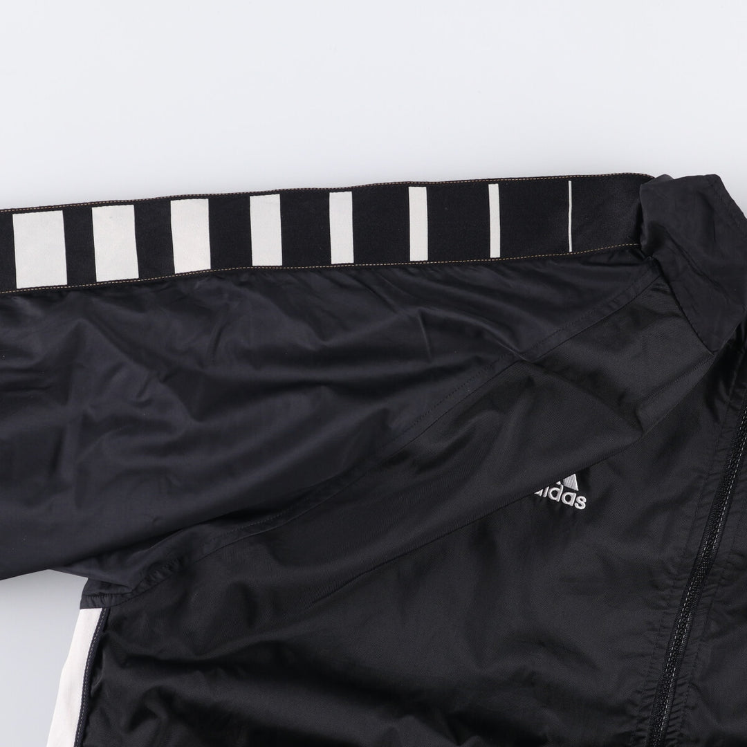 Vintage 90'S adidas Team nylon jacket, men's size XL Nylon black type Vintage Second Hand