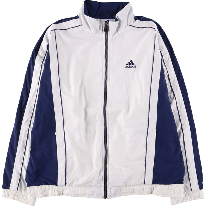 90'S Adidas Nylon Jacket, Men's Size L, Vintage unclear white type Vintage Second Hand