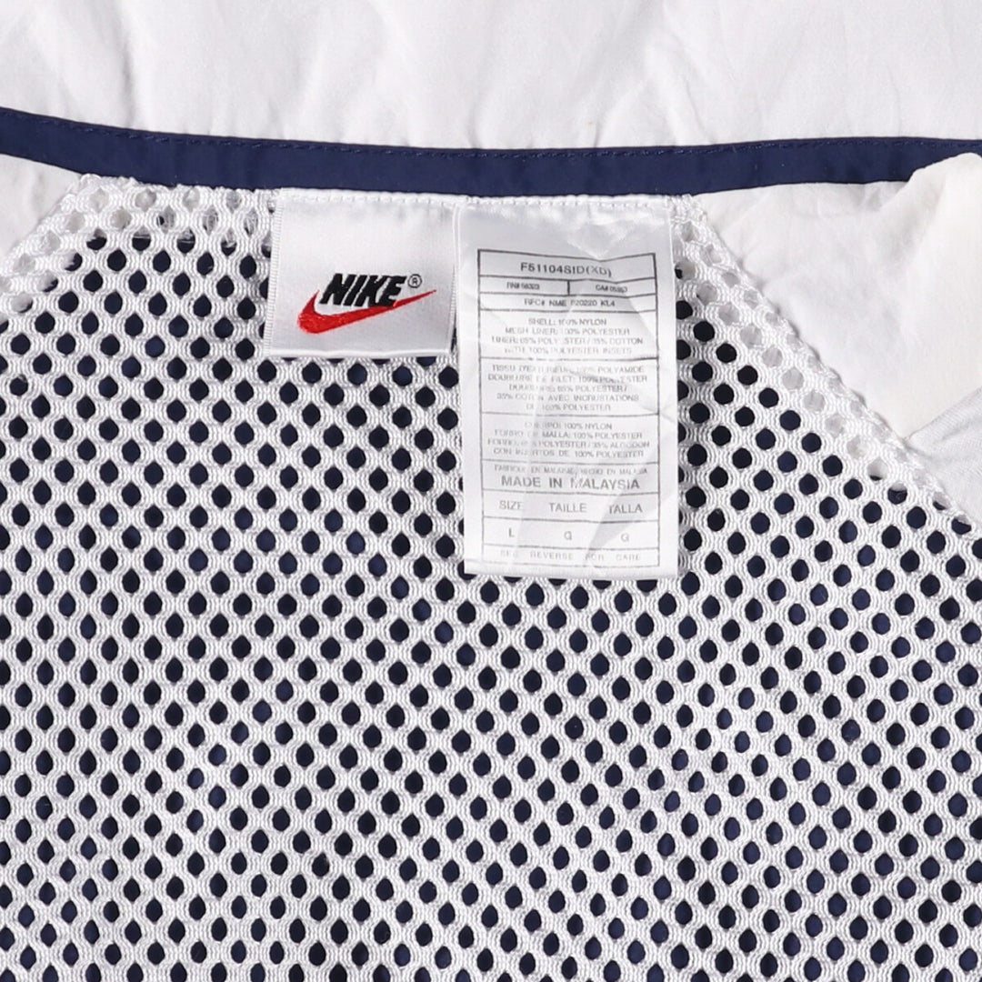 90'S Nike Nylon Jacket, Men's Size L Nylon navy blue type Vintage Second Hand
