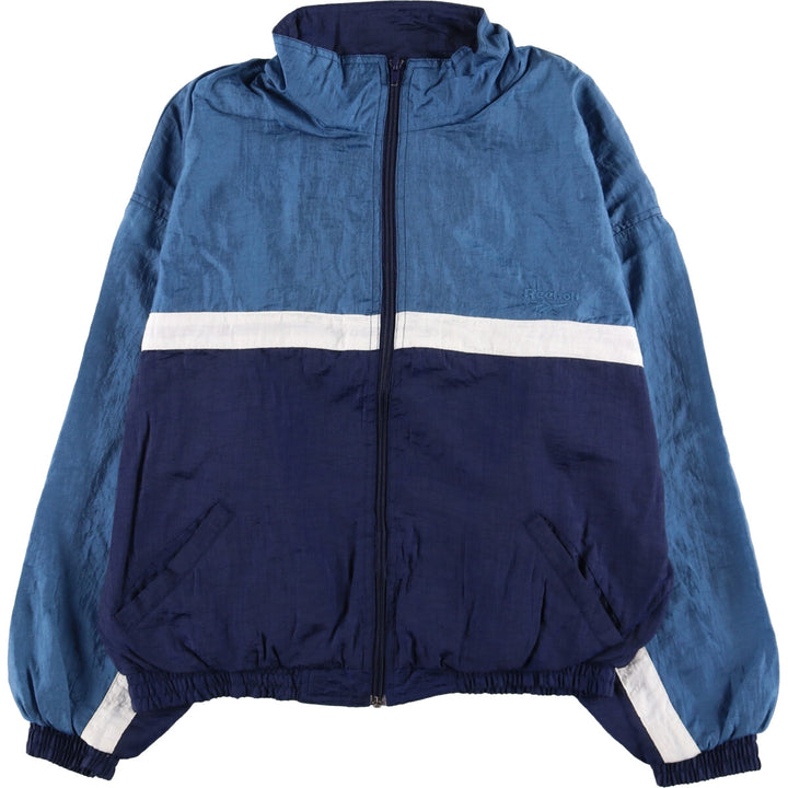90'S Reebok Nylon Jacket, Men's M Size, Vintage Nylon navy blue type Vintage Second Hand
