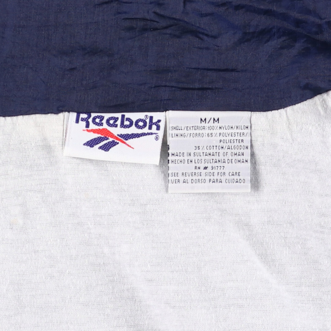90'S Reebok Nylon Jacket, Men's M Size, Vintage Nylon navy blue type Vintage Second Hand