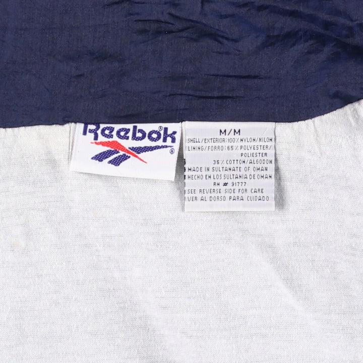 90'S Reebok Nylon Jacket, Men's M Size, Vintage Nylon navy blue type Vintage Second Hand