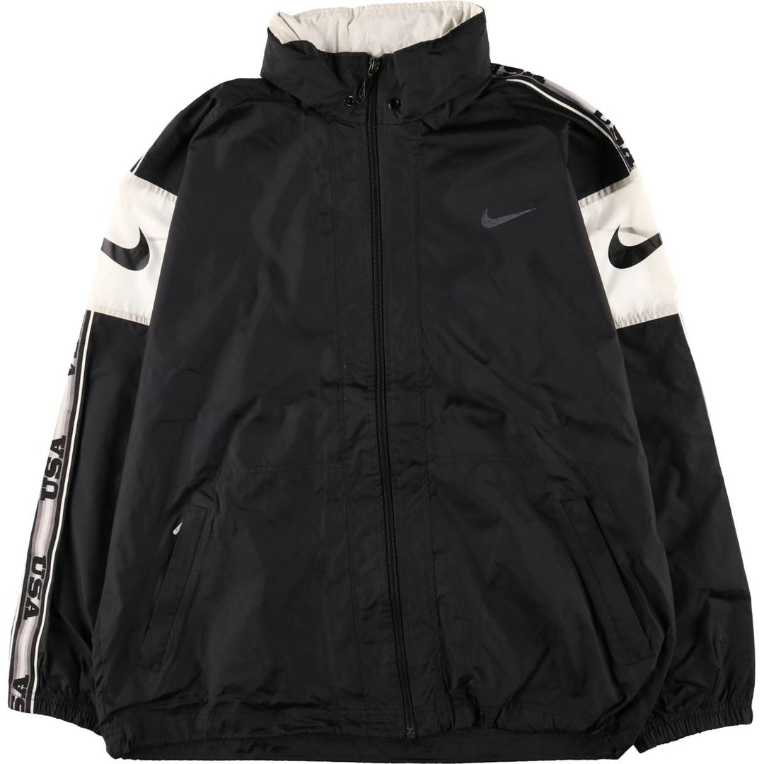 90'S Nike NIKE Nylon Jacket Men's Size L Vintage Nylon black type Vintage Second Hand