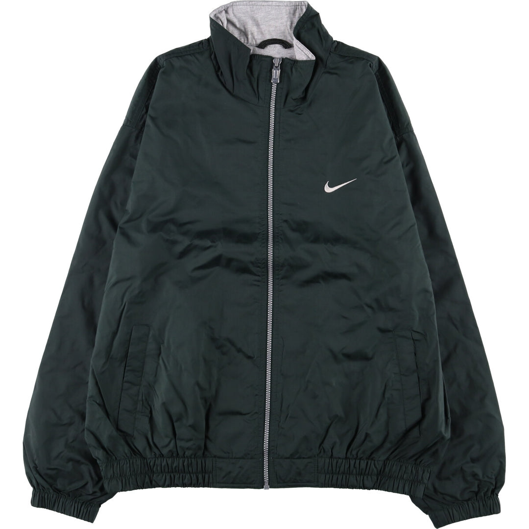 90'S Nike NIKE Back Logo Nylon Jacket Men's Size L Vintage Nylon black type Vintage Second Hand