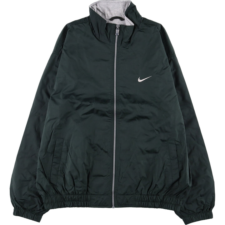 90'S Nike NIKE Back Logo Nylon Jacket Men's Size L Vintage Nylon black type Vintage Second Hand