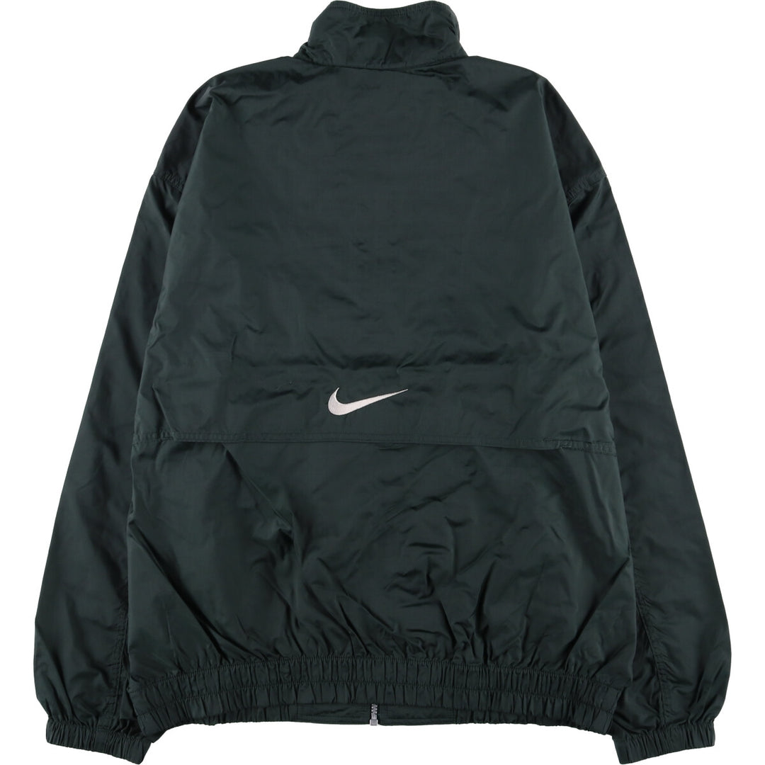 90'S Nike NIKE Back Logo Nylon Jacket Men's Size L Vintage Nylon black type Vintage Second Hand