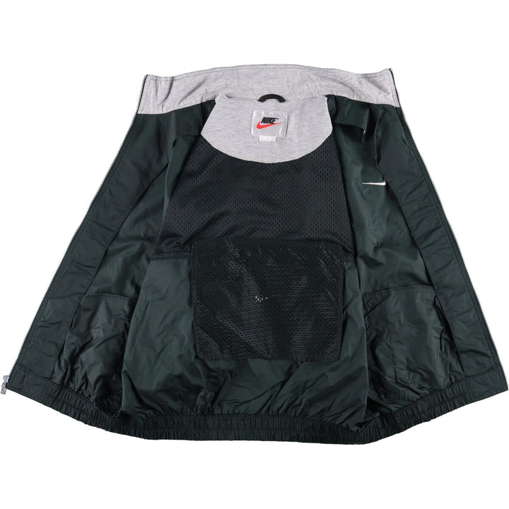 90'S Nike NIKE Back Logo Nylon Jacket Men's Size L Vintage Nylon black type Vintage Second Hand