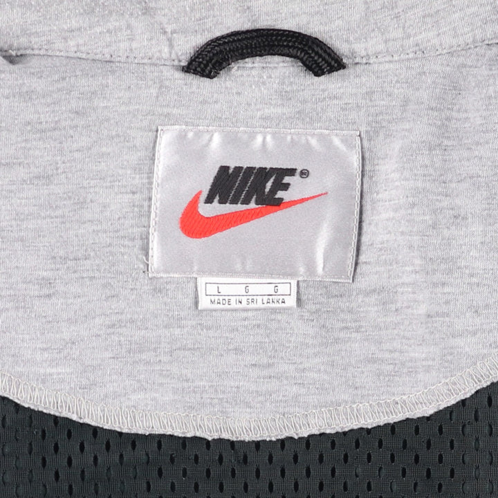 90'S Nike NIKE Back Logo Nylon Jacket Men's Size L Vintage Nylon black type Vintage Second Hand