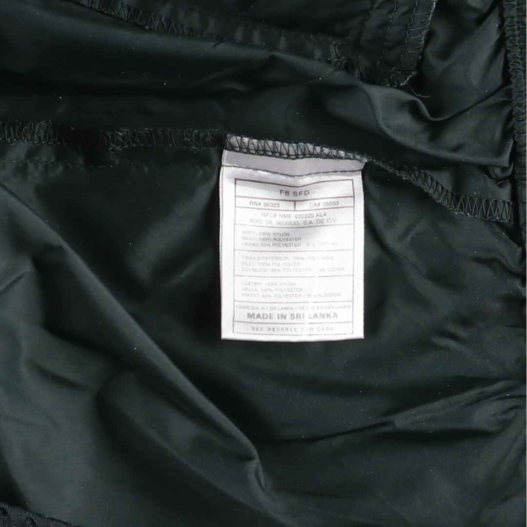 90'S Nike NIKE Back Logo Nylon Jacket Men's Size L Vintage Nylon black type Vintage Second Hand